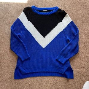 Geometric Cable-knit Sweater by Express